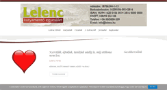 Desktop Screenshot of lelenc.hu